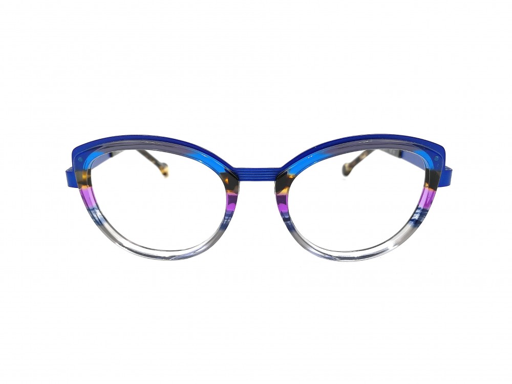 Monture pointue JF Rey – Plastique avec métal bleu - Enfant