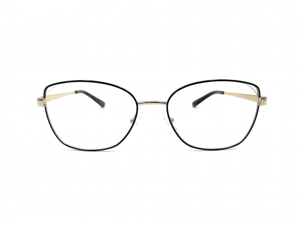 Monture rectangle Michael Kors – Métal noir et or