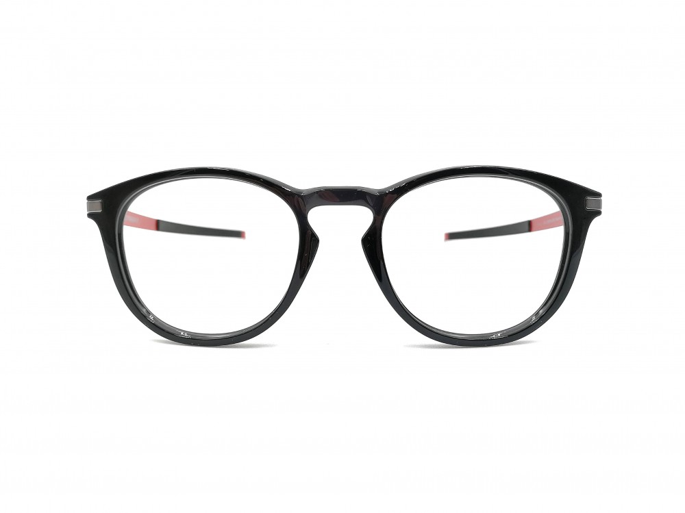 Monture ronde Oakley – Homme – Gris et rouge