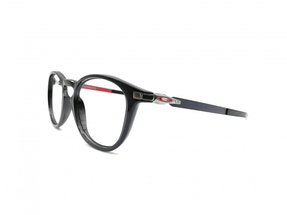 Monture ronde Oakley – Homme – Gris et rouge