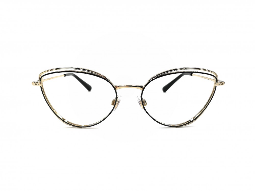 Monture œil-de-chat Dolce & Gabbana – Pointes noire et or