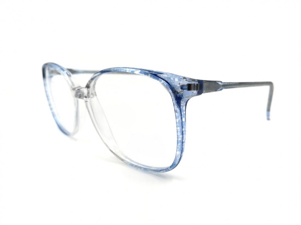 Monture papillon - Vintage – Plastique transparent et bleu