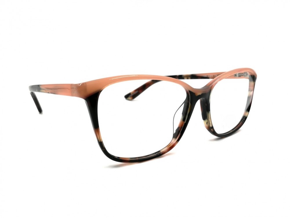 Monture rectangle – Plastique tortoise avec ligne corail