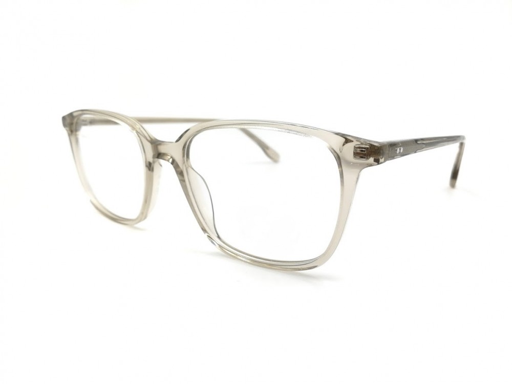 Monture carrée – Homme – Plastique gris transparent