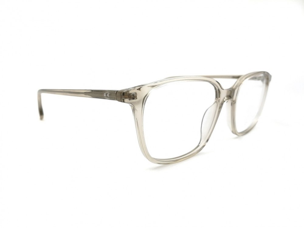 Monture carrée – Homme – Plastique gris transparent