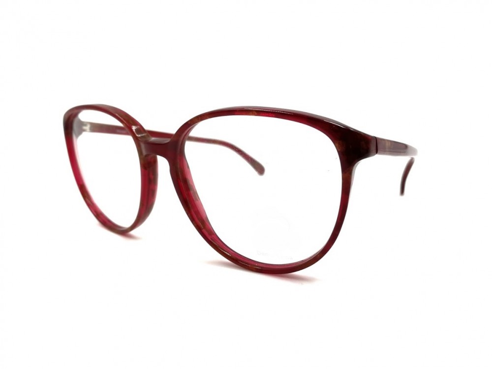 Monture papillon – Vintage – Rouge et bourgogne