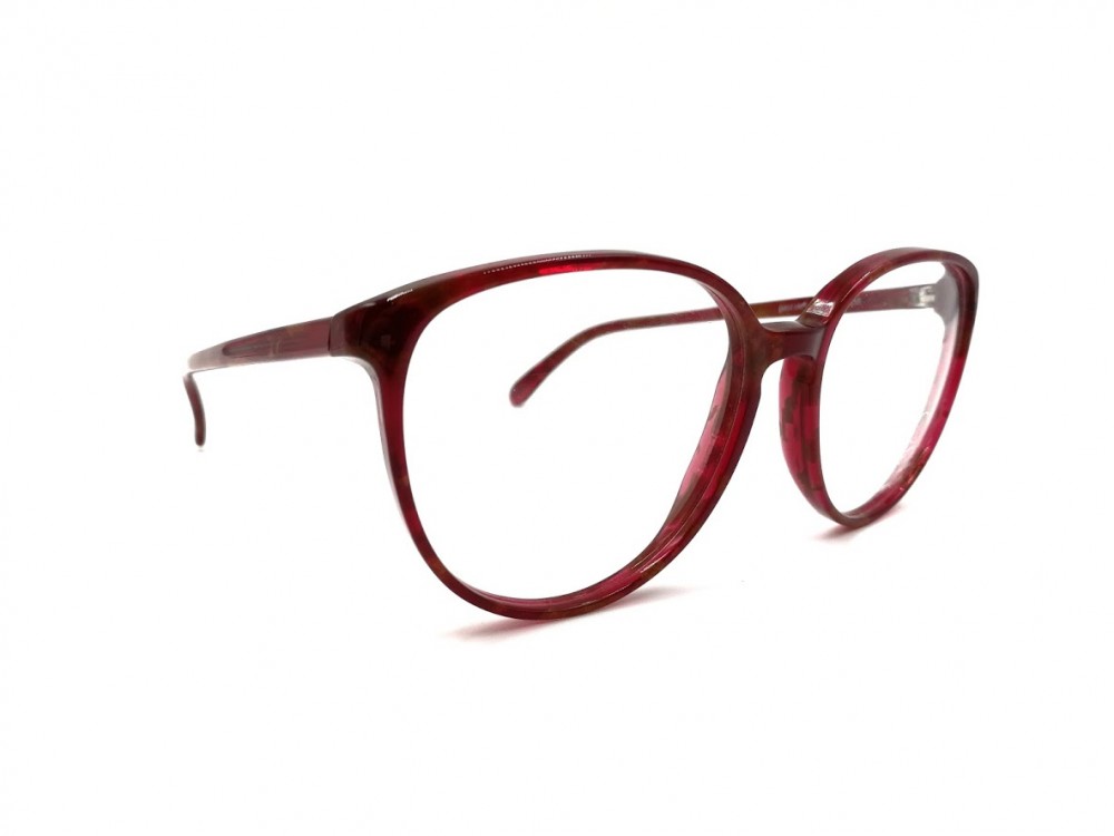 Monture papillon – Vintage – Rouge et bourgogne