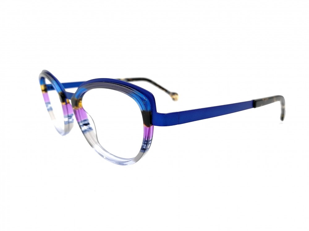 Monture pointue JF Rey – Plastique avec métal bleu - Enfant