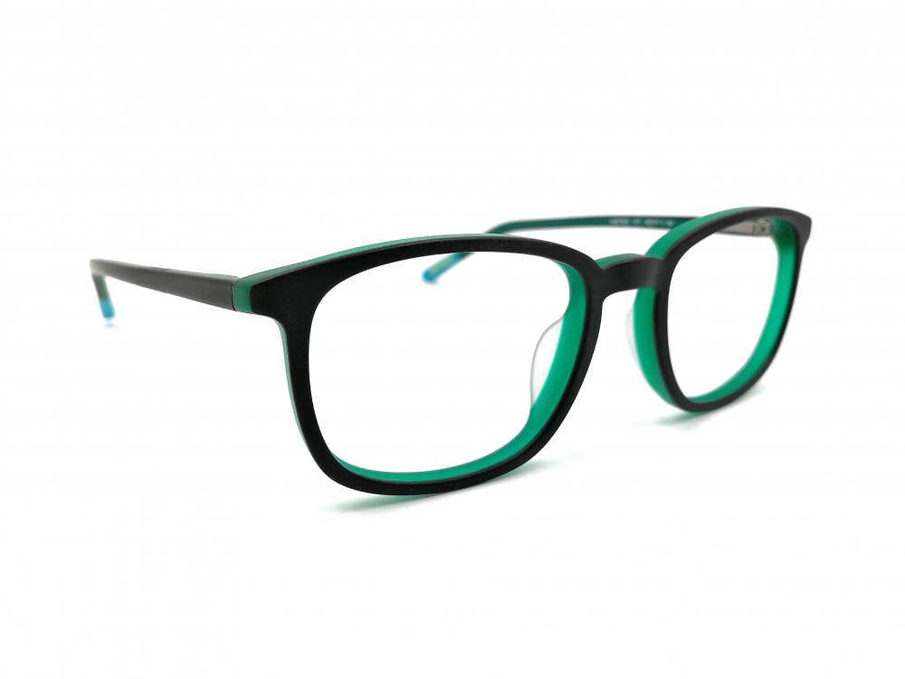 Monture rectangle Nike – Plastique noir et vert - Enfant