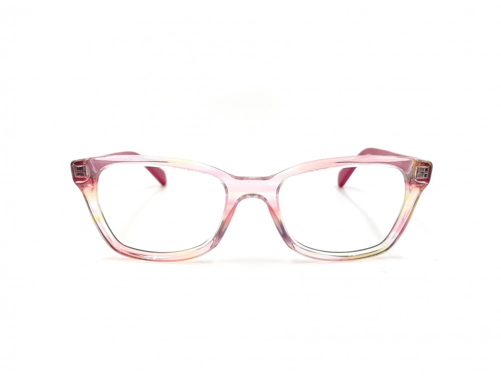 Monture pointue Ray Ban – Rose transparent - Enfant