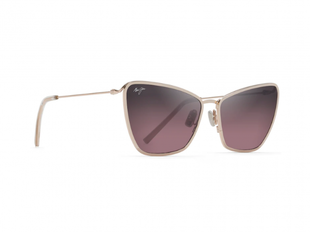 Monture œil-de-chat Maui Jim – Métal or rose - Lentilles polarisées