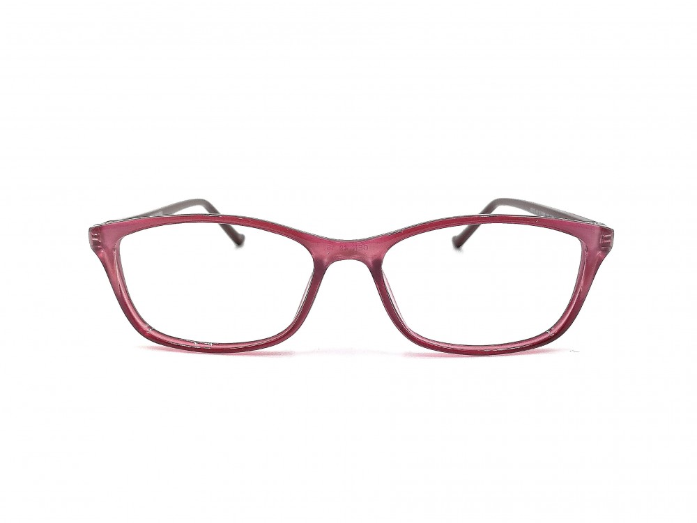 Monture rectangle - Enfant - Plastique rose lustré