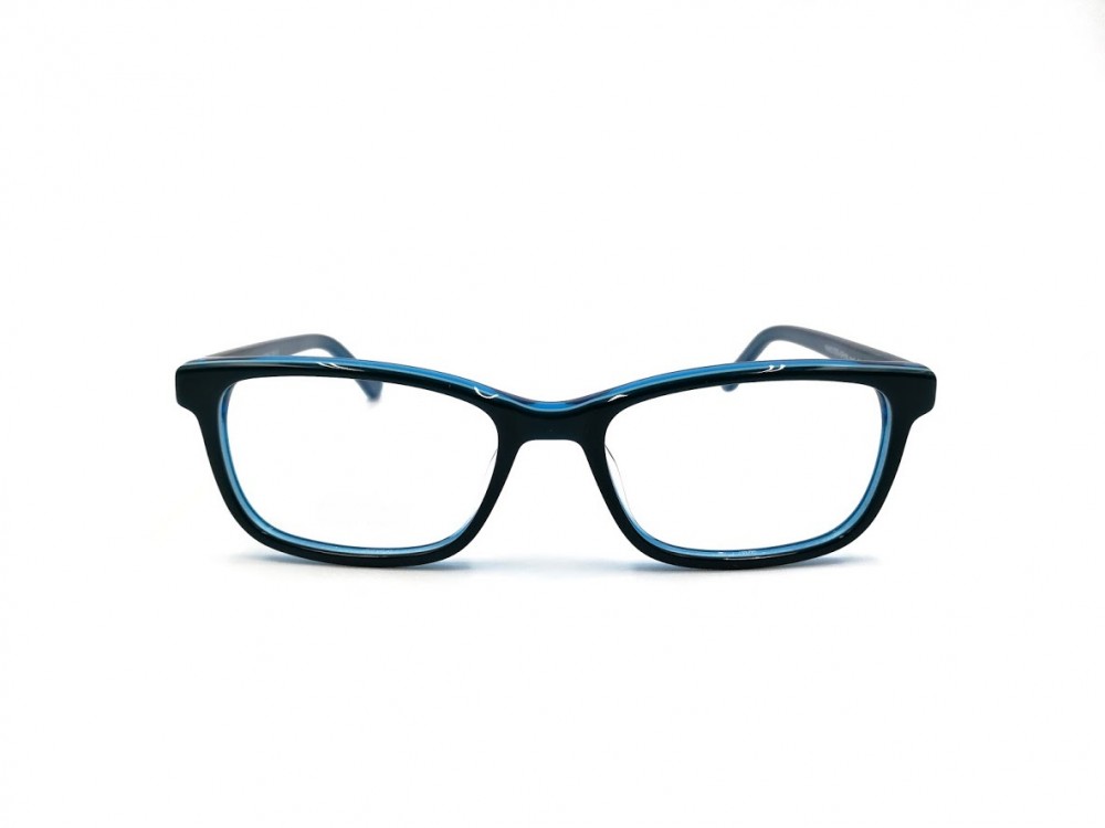 Monture rectangle Nano - Enfant - Plastique bleu avec courroies de sport