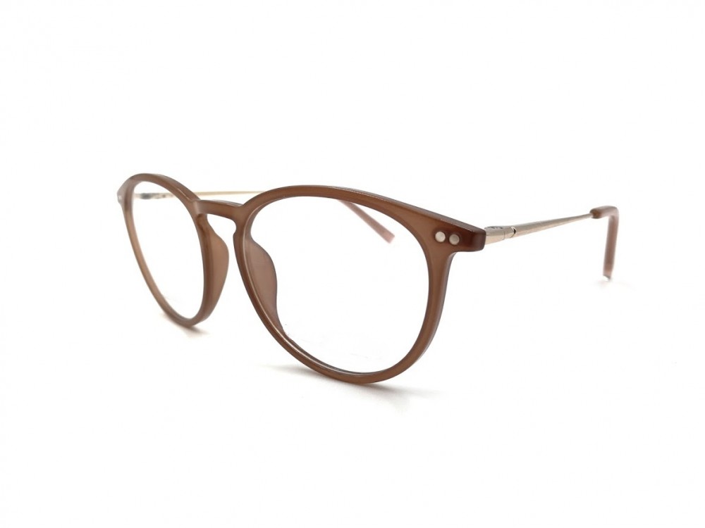 Monture ronde - Enfant - Plastique beige rosé