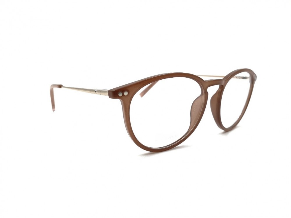 Monture ronde - Enfant - Plastique beige rosé