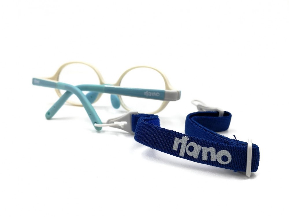 Monture ronde Nano bleu poudre - Bébé - Ultra résistante