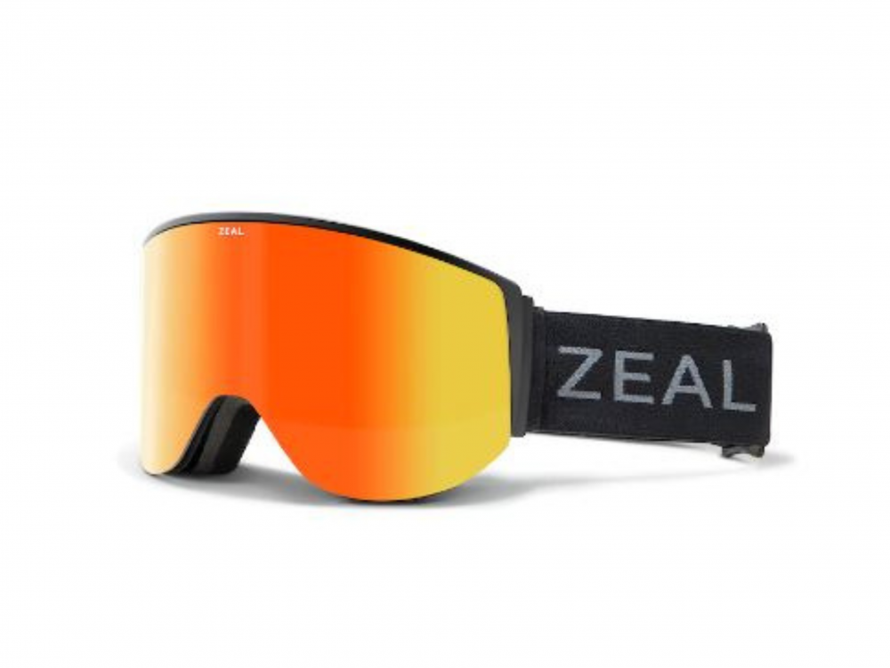 Lunettes de ski ZEAL - Modèle Beacon - Noir et orange