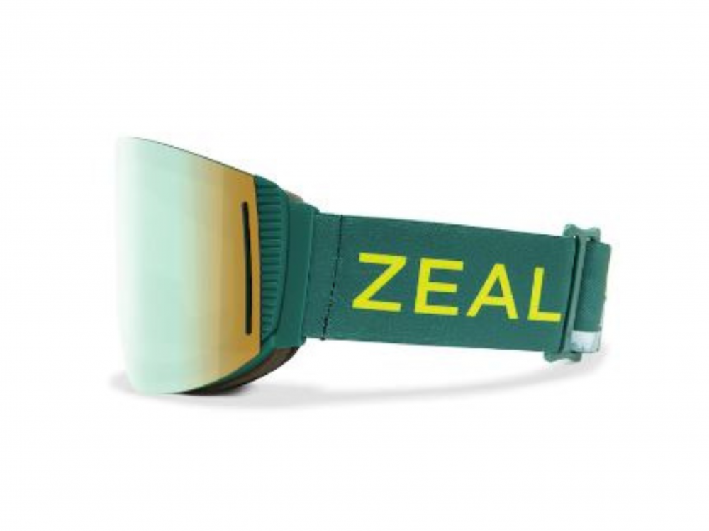 Lunettes de ski ZEAL - Modèle Lookout - Or et vert